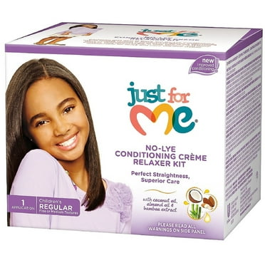 Just For Me No-Lye Regular Conditioning Creme Relaxer Kit 1 ea (Pack of 2)
