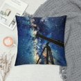 thumbnail image 2 of Chilfamy Stars and Galaxies Print High-quality Pillow Covers for Couch, Car, Bedroom - 1PC 12x12in, 2 of 5