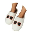 thumbnail image 3 of Gaexia House Slippers for Woman,Fuzzy Slippers Indoor Outdoor Comfortable Soft Sole Home Shoes With Floral Design for Ladies and Couples,Funny Slippers, 3 of 7