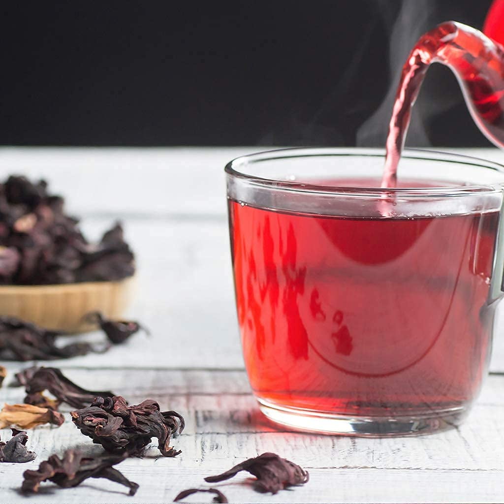 1lb Dried Hibiscus Flower Whole Tea, Flor De Jamaica by 1400s Spices