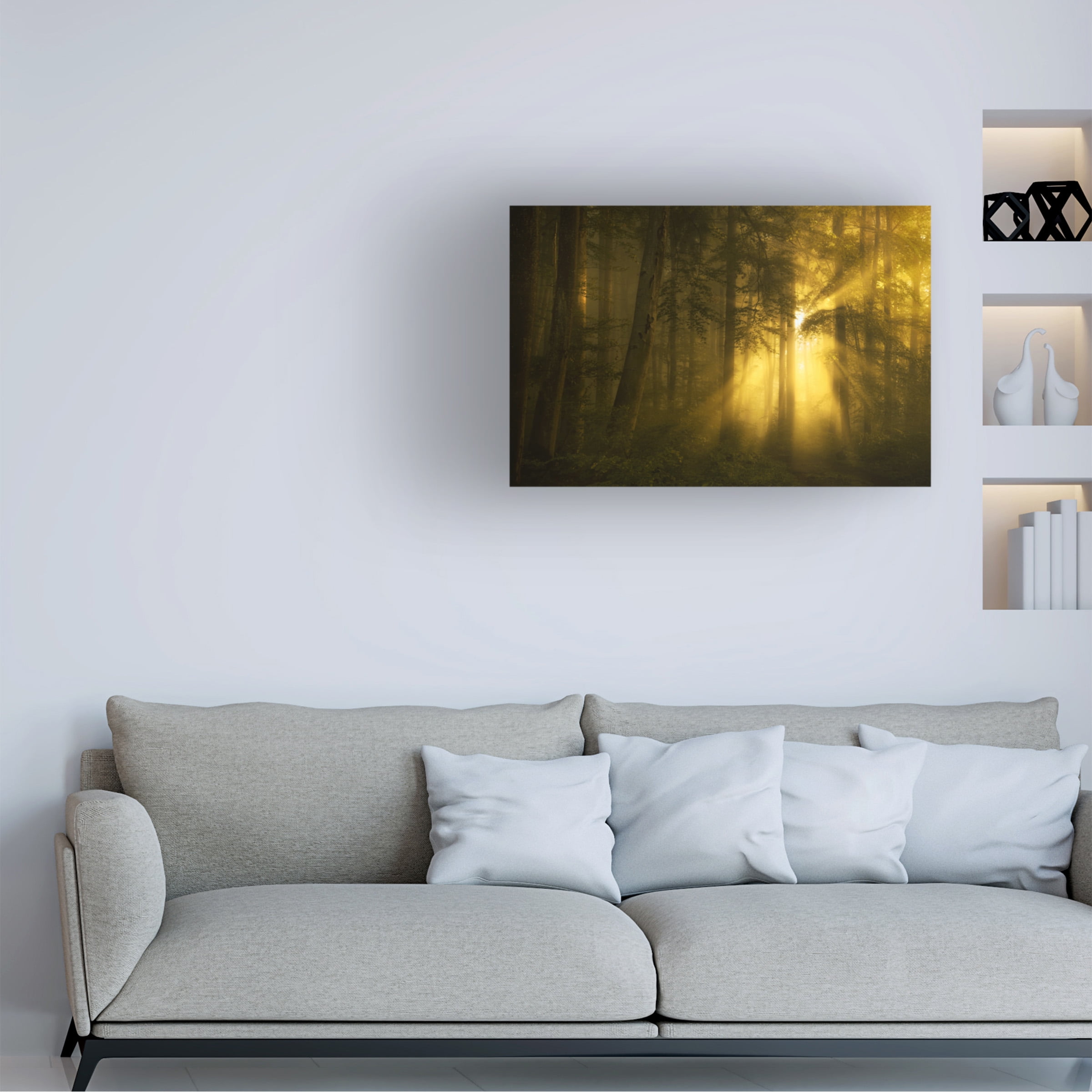 Norbert Maier 'Yellow' Canvas Art
