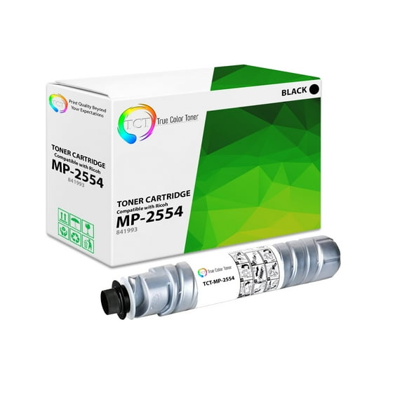 TCT Cartouche de Toner Compatible Premium de Remplacement pour Ricoh Aficio MP-2554 841993 Noir Fonctionne avec Ricoh Aficio MP 3554 2554 2555 3054 3055 3554 Imprimantes (24,000 Pages)