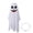 C, variant on Halloween Hanging Ghost Decor, 27" Cute Flying Ghosts with Multiple Expressions, Lightweight Sheer Cloth & String, Spooky Prop for Porch Tree Yard Indoor Outdoor Party