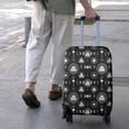 thumbnail image 3 of Black Gothic Moon Star Face Pattern Luggage Cover Fashion Suitcase Cover Baggage Covers Fit 25-28 Inch Luggage (Go Travel), 3 of 5