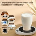 thumbnail image 5 of Mug Warmer, Upgrade Coffee Warmer & Cup Warmer for Desk with 3 Temperature Settings - white, 5 of 6