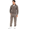 thumbnail image 2 of Notus Men’s Tracksuits Sweatsuits for Men Track Suits Set 2 Piece Fleece Athletic Jogging Sweatpants Sweat Suits 2 Piece Outfits Jogger Set sweatsuits 2-piece set Gray L, 2 of 7