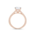 thumbnail image 5 of 2 Ct Round Cut Lab Created Moissanite Diamond Split Shank Solitaire Engagement Ring In 14K Rose Gold Plated Sterling Silver(G-H Color,2.00 Cttw)-10, 5 of 8