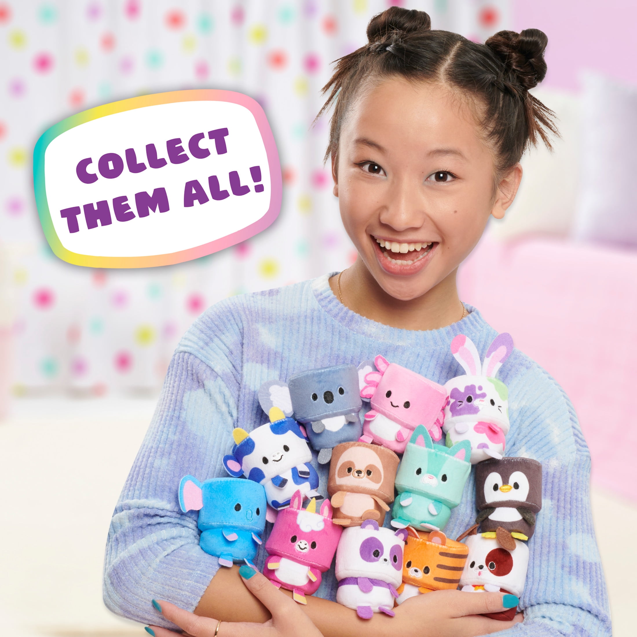 MalloMallo Mini Collectible Plush Blind Box, 3-Inch Mystery Stuffed Animal, Ages 3+