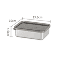 thumbnail image 2 of Food Storage Container Stainless Steel Kitchen Storage Box with Leakproof Lid Kitchen Accessories 400ML, 2 of 7