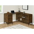thumbnail image 2 of Monarch Specialties - Computer Desk, Corner, 60"L, L Shape, Work, Laptop, Brown Laminate, 2 of 5