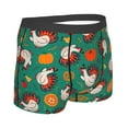 thumbnail image 3 of Daiia Cartoon Turkey Men's Underwear Boxer Briefs, Cotton Stretch Moisture-Wicking Underwear-Small, 3 of 9