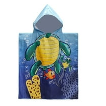 Summer Savings!Xixinqiwan Kids Hooded Beach Towel,24 x 47 Inch Towel Poncho Kids Towel Set Microfiber Baby Towel for Girls Boys 1-7 Years Bathroom Beach Swim Supplies