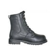thumbnail image 2 of Unik Just for Bikers Men's Premium Leather Zipper Motorcycle Boots, 10011-M (Black, 9), 2 of 5
