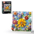 thumbnail image 1 of Set de construcción TG BLOCKS Micro Brick Flower World con 3D Floral, 1 of 6