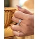 thumbnail image 5 of Anillo de compromiso con solitario de moissanita para mujer, anillos de compromiso para mujer, anillos de promesa de moissanita, 1 quilates, color D, claridad VVS1, alianza de boda de plata de ley 925, 5 of 5