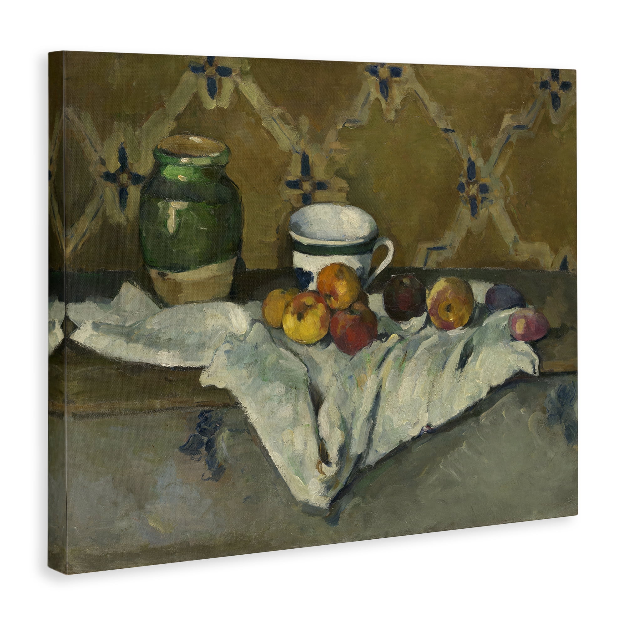 Stupell Industries Classical Cezanne Still Life Food & Beverage Painting Wrapped Canvas Art Print Wall Art, 20 x 16