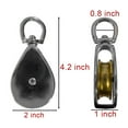 thumbnail image 2 of Golberg Single Wheel Pulley - Swivel Base Steel Sheave - Multiple Sizes for You to Pick From, 2 of 4