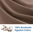 thumbnail image 4 of PiccoCasa 2 Pack Egyptian Cotton Pillowcases with Zipper Clourse Standard Coffee Color, 4 of 8