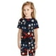thumbnail image 5 of Balery Red Blue White Stars Conjunto de Pijama Infantil de Manga Corta con Estampado – Ropa de Dormir de Algodón Suave-XX-Large, 5 of 5