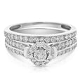 thumbnail image 5 of Vir Jewels 1 CTTW Diamond  Wedding Ring Sets for Women 14K White Gold Halo Engagement Bridal, 5 of 10
