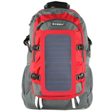OakTen Portable Solar Charger Backpack - 7 Watt Solar Panel Charger for Tablet, Phone -