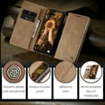 thumbnail image 4 of Case for Galaxy A23 4G Wallet Case, [RFID Blocking] Card Holder Stand [Shockproof TPU Interior Case] PU Leather Magnetic Protective Flip Cover Compatible with Galaxy A23 4G,
Brown, 4 of 11