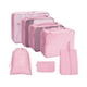 thumbnail image 5 of 7 piezas de organizadores de equipaje de viaje impermeables, bolsas organizadoras de equipaje ligeras rosado, 5 of 8