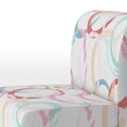 thumbnail image 3 of Designart "Blue and Brown Circle Pattern" Upholstered Patterned Accent Chair and Arm Chair, 3 of 5