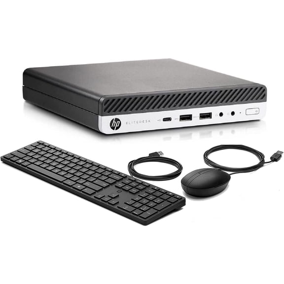 Restored HP ELITEDESK 800G3 Desktop PC, Core i5-6500T, 16G RAM, 512G SSD, Keyboard Mouse, WiFi, Windows 11 Pro