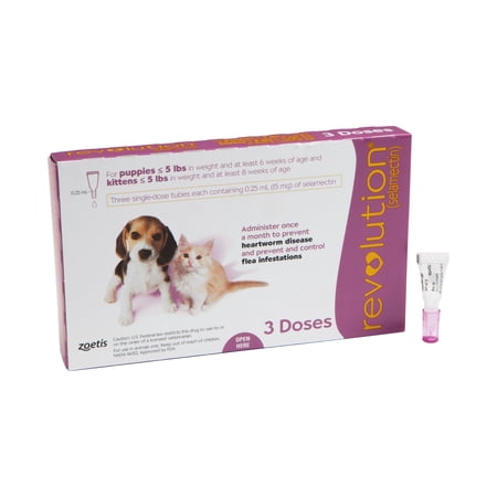 Revolution (Selamectin) Topical Solution for Puppies and Kittens up to 5lbs