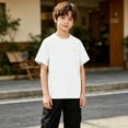 thumbnail image 6 of Asxite Toddler Tshirt Breathable Short Sleeve Raglan Crew Neck Active Summer Tops 5-15Y, 6 of 7