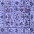 thumbnail image 1 of Ahgly Company Indoor Square Abstract Blue Modern Area Rugs, 5' Square, 1 of 4