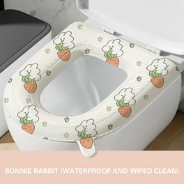 Thicker Bathroom Soft Toilet Seat Cover Pad with Handle Toilet Lid Cover Cushion Soft Thicker Washable Fits All Oval Toilet Seats Walmart