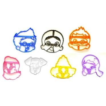 Bubble Guppies Merperson Cartoon Set Of 7 Cookie Cutters USA PR1581