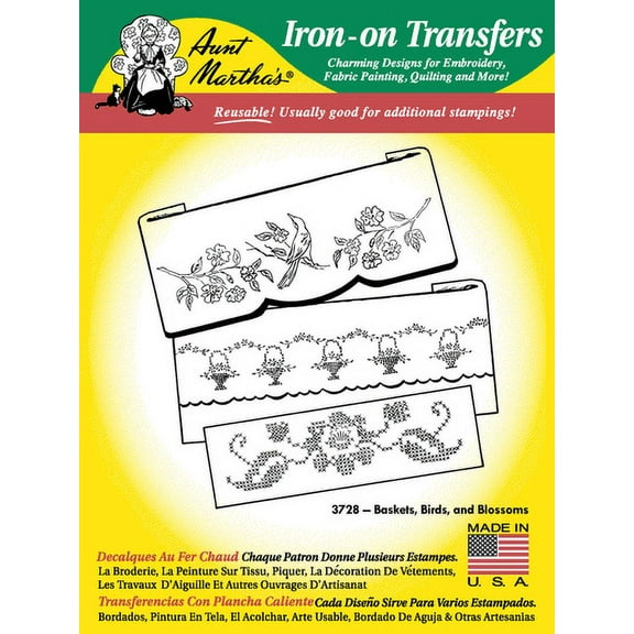 Aunt Martha's #3728 Baskets, Birds, & Flowers