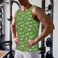 thumbnail image 5 of Fotbe Cows With Calfs Green Pattern Men's Quick Dry Workout Tank Top Gym Muscle Tee Fitness Bodybuilding Sleeveless T Shirt Breathable Workout Shirt-Medium, 5 of 9