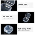 thumbnail image 3 of 36 Pack Clear Small Plastic Container Box Beads Organizer Boxes with Hinged Lid Square Transparent Storage Case for Small Items, Jewelry, Craft, DIY, Nail(1.37 x 1.37 x 0.7 Inches), 3 of 6