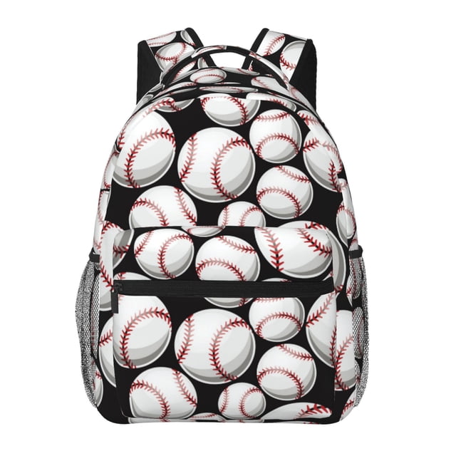Gaeub Cute Baseball Ergonomic Lightweight Laptop Backpack - Multiple Pockets for School, Work, Travel, Outdoor Activities-One Size