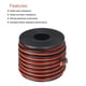 thumbnail image 4 of 2 Conductor Paralelo Silicona Cable 16AWG 16 Calibre Rojo Negro Trenzado Cable Eléctrico Estañado Cobre Carrete 10 m/33 Pies para LED Tira Extensión Cable Cordón, Coche Modelo, 4 of 6