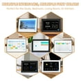 thumbnail image 6 of Jazeyeah WiFi 10.1" Touch Screen Smart Alarm Clock Auto-Sync Time & Date,7-Day Weather Forecast, 64 Custom Alarms, & Schedule Reminders (Black), 6 of 10