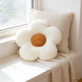 thumbnail image 4 of HOMRELEXA Cute Flower Floor Pillow - Soft Plush Seating Cushion for Bedroom & Living Room, White, 4 of 6