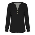 thumbnail image 5 of ZJXFGS Cute Blouses for Women Women'S Shirts Fall Shirts Tops for Women Trendy Cooling Shirts Y2K Tops for Women Ladies Blouses Concert Tops for Women Black S, 5 of 7