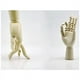 thumbnail image 5 of Maniquí de Dibujo de Artista de Madera Maniquí Articulado con Dedos Flexibles de Madera 2 Piezas (10 Pulgadas-Mano Izquierda Mano Derecha), 5 of 5