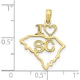 thumbnail image 4 of 10K Solid South Carolina State Pendant Yellow Gold Material Precious Modern Gorgeous Made for expressing your unique story, 4 of 4