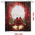 thumbnail image 2 of Gustave 4 Pcs Christmas Bathroom Sets with Non-Slip Bath Mat Rugs Toilet Lid Cover Waterproof Shower Curtain with 12 Hooks for Bathroom Home Decor, 2 of 9