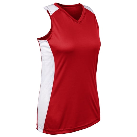 Champro Infinite V-Neck Racerback Softball Jersey Women's Scarlet