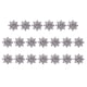 thumbnail image 4 of 2x20 Piezas Adornos Con Parte Posterior Plana De Diamantes De Imitación De Flores Invitaciones Dijes Florales, 4 of 8