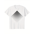 thumbnail image 1 of Casual Style mens 100 cotton geometric print t shirt stylish round neck short sleeve for casual attire white graphic tee for men white, 1 of 6