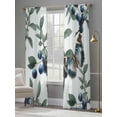 thumbnail image 5 of Blueberry Spring Leaves Sheer Curtains 84 Inches Long 2 Panels Set, Window Sheer Curtains for Living Room/Bedroom, Farmhouse Botanical Branches Light Filtering Rod Pocket Curtain 52''x84''x2, 5 of 8