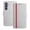 Silver, variant on Allytechgroup Flip Wallet Phone Case for Samsung Galaxy S23 FE, RFID Blocking PU Leather Built-in Credit Card Slot Stand Shockproof Full Body Protective for Samsung Galaxy S23 FE, Red
